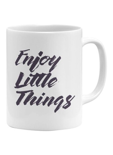 Little Things Printed Coffee Mug White/Black
