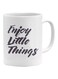 Little Things Printed Coffee Mug White/Black