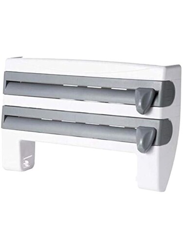 Dubai Gallery Paper Dispenser With Cutter White/Grey 39X10X24Centimeter