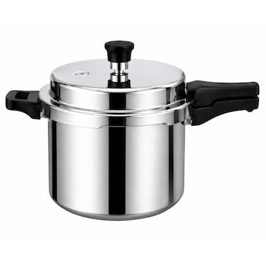 10 Litre Aluminium Pressure Cooker with Safety Valve, Fast Cooking, Durable &amp; Energy Efficient