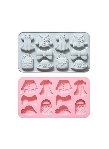 10 Compartments Costume Dress Up Theme Modelling Silicone Mould Chocolate Cake Mould Ice Cube Mould Baking Moulds