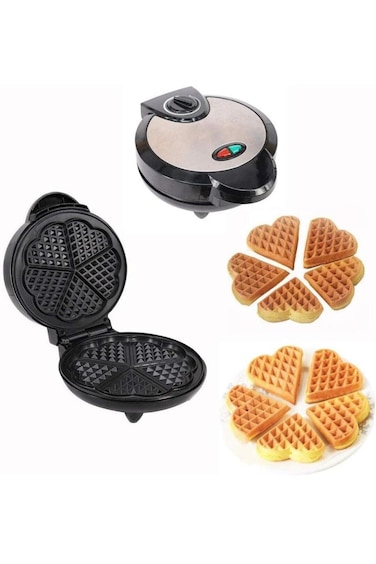 Electric Waffle Maker, Non-Stick, Adjustable Temp, Stainless Steel Belgian Waffle Iron