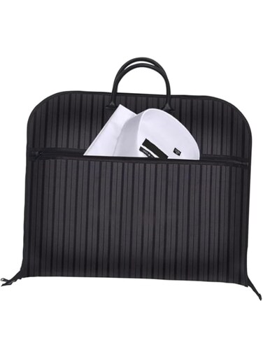 Tazweeq Coat Bag Cloth, Dust Cover, Suit Dust Cover, Oxford Suit Dust Cover, Clothes Organiser, Stripe Suit, Waterproof Suit Bag Handbag (100&times;60cm)