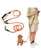 JZS Hands Free Dog Leash, Crossbody Rope Adjustable Training Hands Free Leash for Small, Medium &amp; Large Dogs Walking, Jogging and Running(2.4m, Orange)