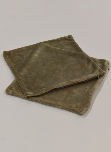 2 Piece Decorative Cushion Cover - 100% Polyester - Bedroom Or Living Room Decoration Polyester Grey 45 x 45cm
