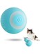 AMESEDAK Automatic Rolling Cat Ball Interactive Smart Toy, Indoor Cat Moving Toy Bouncing Rolling Ball Led Light Peppy Pet Balls Rolling Hunting Instinct Kitten Funny Training Toy (Pink) (Blue) (Blue)