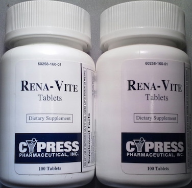 Cypress Pharmaceutical Rena-Vite Tablets, 100 Tablets Each (Pack Of 2)