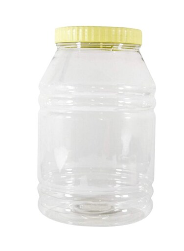 Multipurpose Plastic Container Clear/Yellow 4Liters