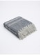 130 x 160 cm Premium Tribal Cotton Throw Blanket in Navy Blue, 400GSM Woven Boho Decorative Fringe Sofa Cover and Bed Runner