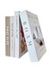 THE WHITE SHOP 4 Pack Decorative Books   Decorative Books for Home Decor   Fake Book Creative Fashion Decorative Book for Sprucing up Decorative Vases