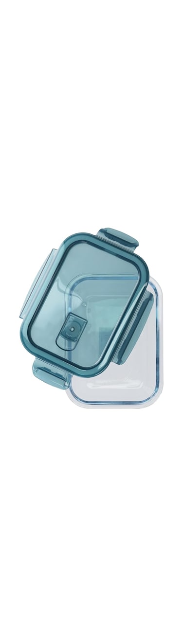 Royalford Rectangular Air Tight Container - 600 ml Transparent Lids - BPA Free - for Home Kitchen or Restaurant
