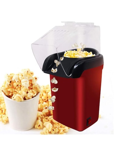 YQGOO Electric Corn Popcorn Maker, Automatic Mini Hot Air, Oil Free, Makes Roasted Nuts Abs Shell