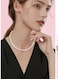Elegant Pearl Necklace with Alloy Clasp White 1Cm