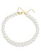 Elegant Pearl Necklace with Alloy Clasp White 1Cm