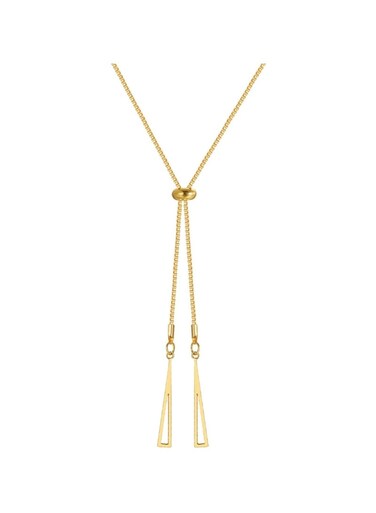 Minimalist Geometric Triangle Pendant Necklace