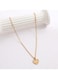 Letter "A" Heart Pendant Clavicle Necklace Minimalist Love Design for Women