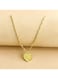 Letter "A" Heart Pendant Clavicle Necklace Minimalist Love Design for Women