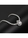 Elegant Crystal Drop Pendant Necklace 42.3cm, Silver Color Tone