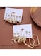 12-Piece Retro Imitation Pearl &amp; Geometric Earrings Set