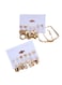 12-Piece Retro Imitation Pearl &amp; Geometric Earrings Set