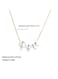 Minimalist Pearl Cluster Pendant Necklace Adjustable Gold Color Chain