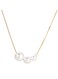Minimalist Pearl Cluster Pendant Necklace Adjustable Gold Color Chain