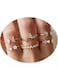 7-Piece Adjustable Gold Tone Color Ring Set for Women &amp; Girls