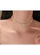 Crystal Loop Chain Choker Necklace Elegant Rhinestone Statement Jewelry