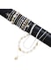 14-piece gold color tone beach jewelry set with necklace, bracelet, and anklet pearl and shell style