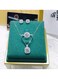 Sparkling Jewelry Set with Stud Earrings, Ring, and Pendant Necklace
