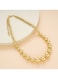 Gold Color Tone Pearl Bead Jewelry Set 5 Pieces