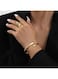 Irregular Wave Cuff Bracelet Gold Color Tone