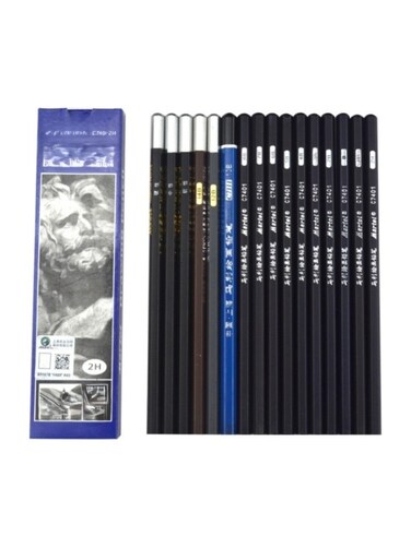 Hard Carbon Sketch Drawing Pencils Professional Wooden Art Pencils
