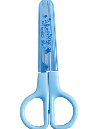 Mini Student Safety Scissors with Protective Cover Cute Design for Kids &amp; School Use
