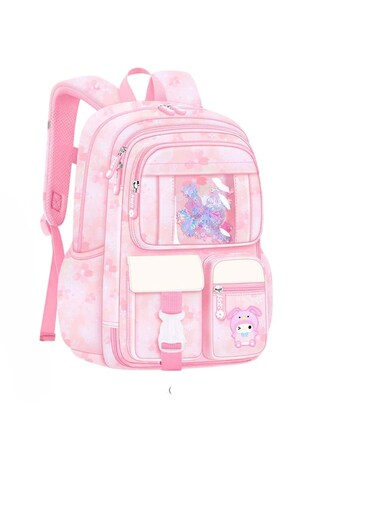 Kids Pink School Backpack with Multiple Compartments &ndash; 44 x 31.5 x 17 cm