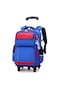 2-Wheel Kids Trolley Backpack Stylish and Durable School Bag for Students Blue