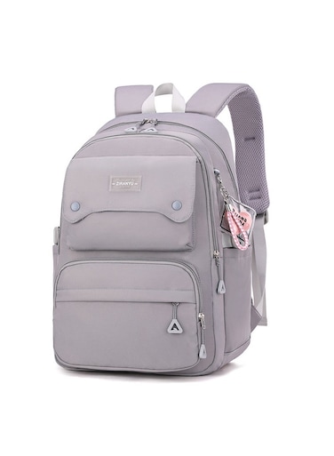 Stylish Grey School Backpack