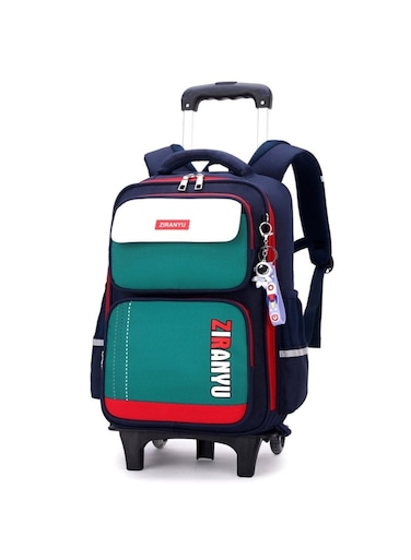 2-Wheel Kids Trolley Backpack Stylish and Durable School Bag for Students Assorted