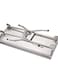 100CM Portable Stainless Steel Charcoal BBQ Grill with Storage Rack (100&times;28&times;76 CM)