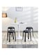 Thickened Plastic Stool for Dining Table &amp; Home Use Stackable, Portable Round Stool (Black, 30cm)
