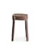 Thickened Plastic Stool for Dining Table &amp; Home Use Stackable, Portable Round Stool (Brown, 30cm)
