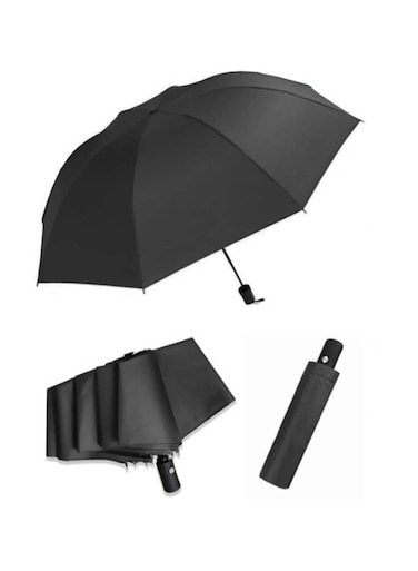 Fully Automatic Dual-Purpose Umbrella Midsummer Black