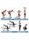 Gym Fitness Equipment Rubber Hex Dumbbell 2 Pc Black 7.5 Kg
