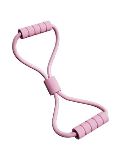 Fairy Pink 8-Shaped Fitness Elastic Band Shoulder, Chest &amp; Back Exercise Rope