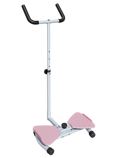 Home Use Waist Twisting Machine with Armrest 3-Speed Resistance Adjustment Pink