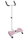Home Use Waist Twisting Machine with Armrest 3-Speed Resistance Adjustment Pink