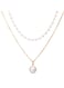 Elegant Double-Layer Pearl &amp; Pendant Necklace for Women