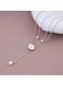 Elegant Y-Shaped Layered Necklace with Crystal Accents &ndash; Rose Gold Color Tone