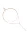 Elegant Y-Shaped Layered Necklace with Crystal Accents &ndash; Rose Gold Color Tone
