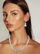 Elegant Imitation Pearl Jewelry Set Necklace, Bracelet &amp; Earrings
